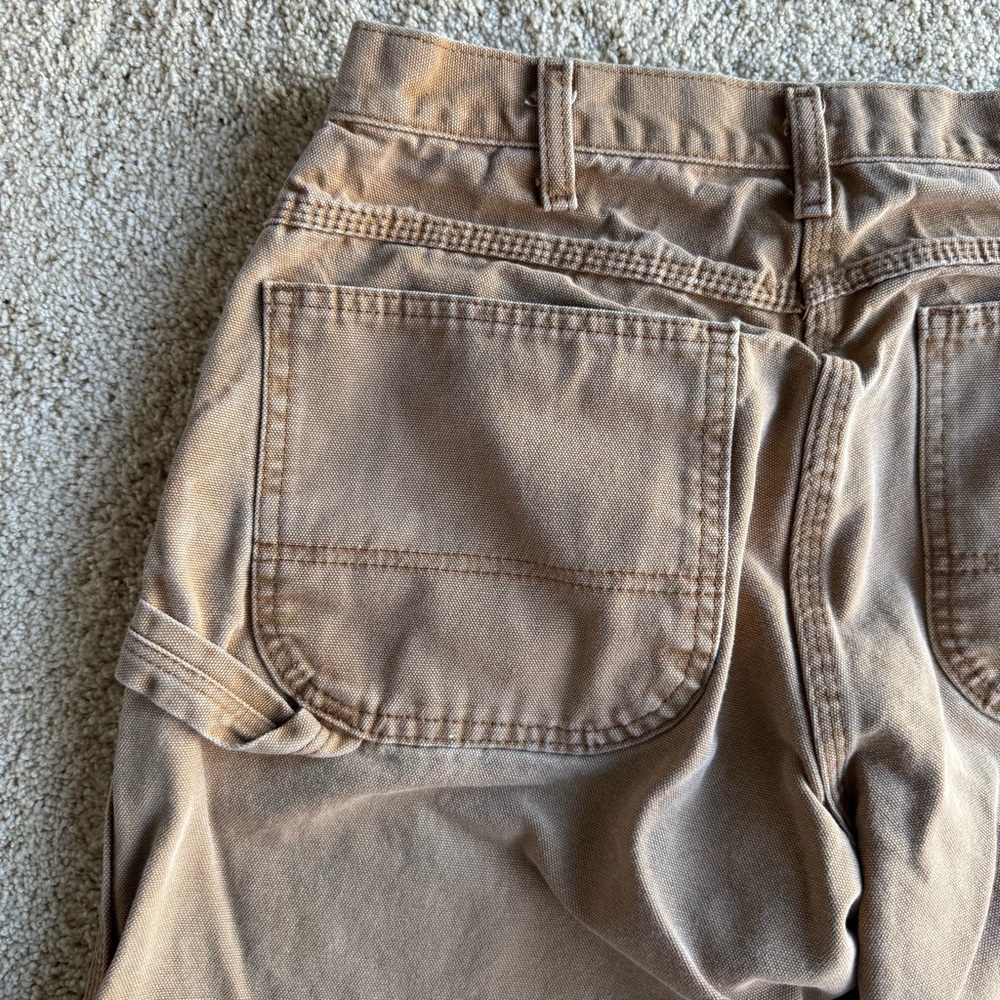 Dickies Brown Carpenter Work Pants 34x32 Canvas Utility Workwear - Picture 4 of 8